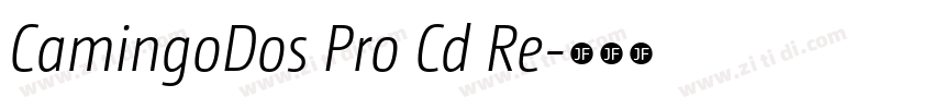 CamingoDos Pro Cd Re字体转换 CamingoDos Pro Cd Re字体转换